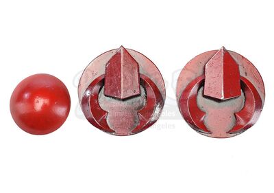 Lot # 85: The Gifted - Two Matching Medallions from Polaris' Father