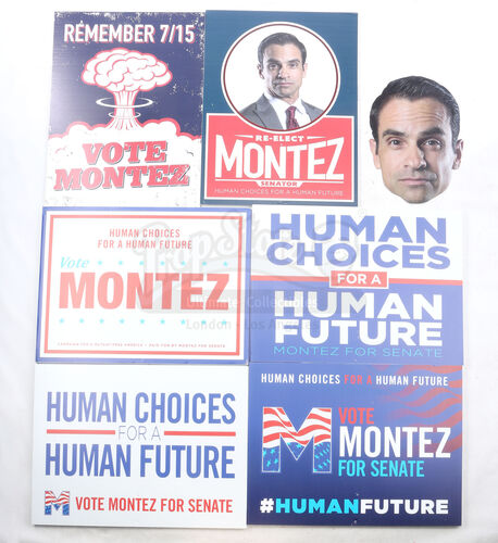 Lot # 95: The Gifted - Set of Senator Matthew Montez's Campaign Materials