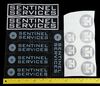 Lot # 97: The Gifted - Collection of Sentinel Services and Trask Industries Stickers - 5