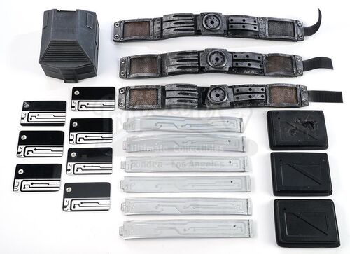Lot # 121: The Gifted - Hero Ankle Bracelets With Box and Inhibitor Collars, Sentinel Services Card Locks and Readers