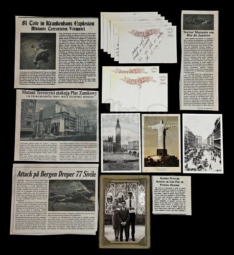 Lot # 123: The Gifted - Von Strucker's Postcards, Newspapers, and Photos