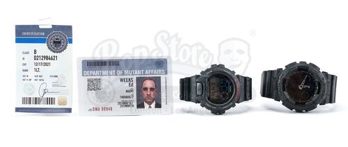 Lot # 134: The Gifted - Ed Week's Badges with Two Watches