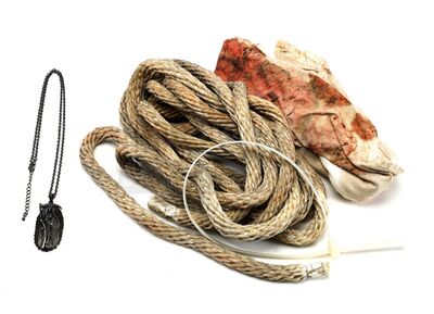 Lot # 137: The Gifted - Eclipse's Medallion and Captive Gang Member's Restraints