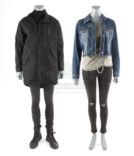 Lot # 159: The Gifted - Lauren and Andy Strucker's Showdown Costumes