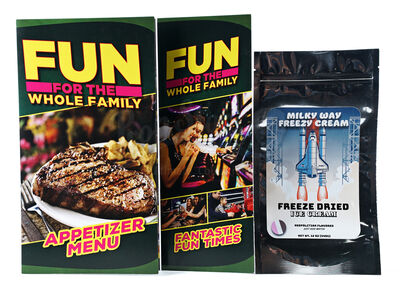 Lot # 162: The Gifted - Arcade Flyers with Freeze Dried Ice Cream Packaging