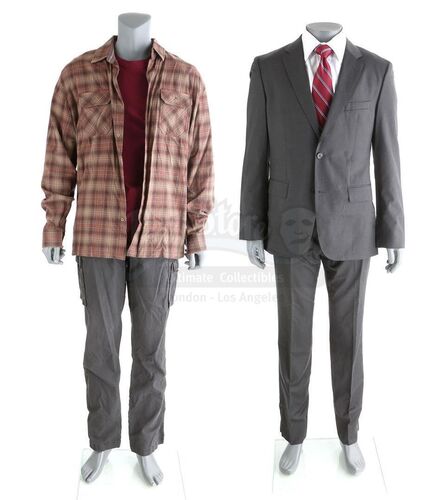Lot # 165: The Gifted - Jace Turner's Morlock Siege Costume and Benedict Ryan's Morlock Siege Planning Costume