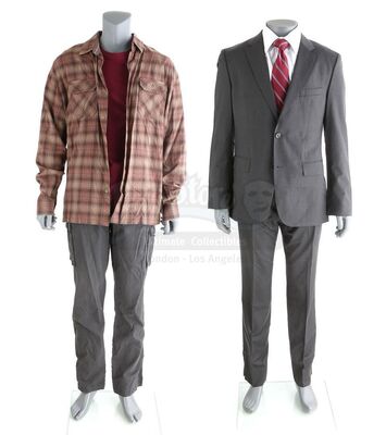 Lot # 165: The Gifted - Jace Turner's Morlock Siege Costume and Benedict Ryan's Morlock Siege Planning Costume