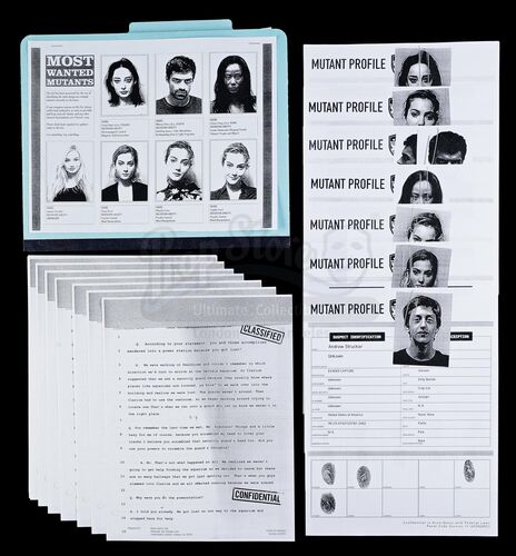 Lot # 166: The Gifted - Department of Mutant Affairs Case Files with Folder