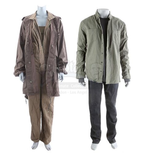 Lot # 178: The Gifted - Glow's Bloodied Supply Raid Costume and Eclipse's Morlock Tunnel Costume