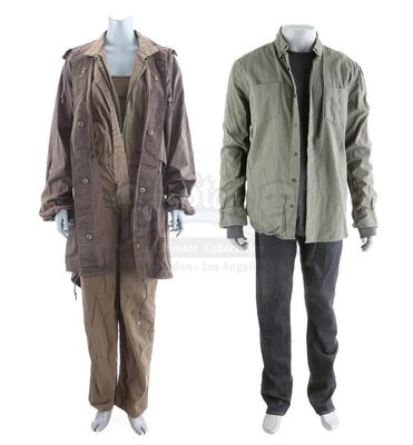 Lot # 178: The Gifted - Glow's Bloodied Supply Raid Costume and Eclipse's Morlock Tunnel Costume