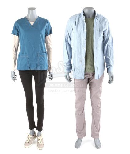 Lot # 187: The Gifted - Reed Strucker's Confession Costume with Caitlin Strucker's Scrubs
