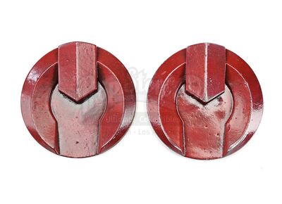 Lot # 214: The Gifted - Pair of Matching Single-Sided Medallions from Polaris' Father