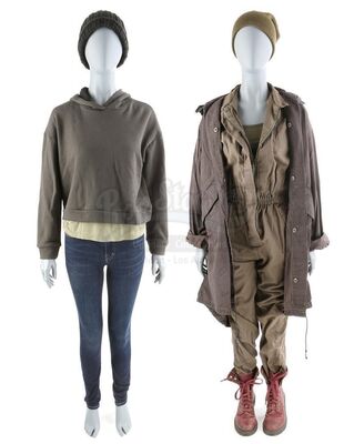 Lot # 228: The Gifted - Blink's Morlock Costume and Glow's Supply Raid Costume