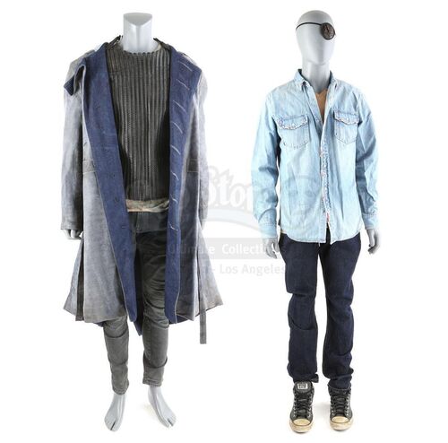 Lot # 230: The Gifted - Erg's Morlock Evacuation Costume and Flashback Costume with Eyepatch
