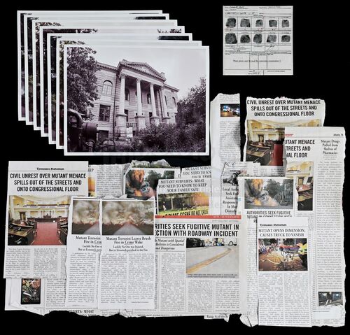 Lot # 234: The Gifted - Newspaper Articles from Blink's Notebook