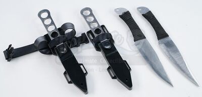 Lot # 241: The Gifted - Polaris' Knives with Two Holsters