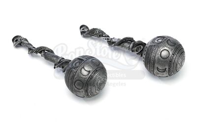 Lot # 259: The Gifted - Pair of Dawn Rattles