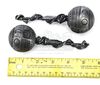 Lot # 259: The Gifted - Pair of Dawn Rattles - 7