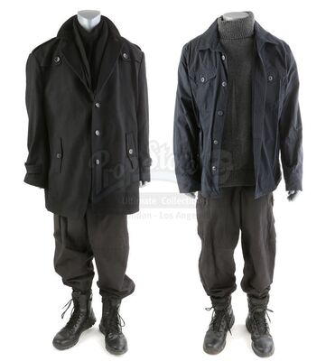 Lot # 260: The Gifted - Fade's Security Guard Assassination Costume and Bulk's Inner Circle Eclipse Meeting Costume
