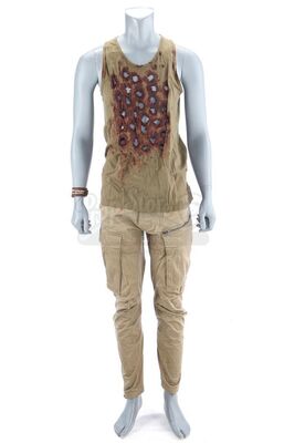 Lot # 279: The Gifted - Thunderbird's Bloodied, Bullet-Riddled Interrogation Costume