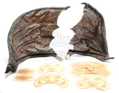 Lot # 285: The Gifted - Set of Mutant Wings and Facial Appliances