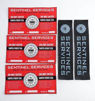 Lot # 290: The Gifted - Sentinel Services Standard and "Do Not Enter" Stickers