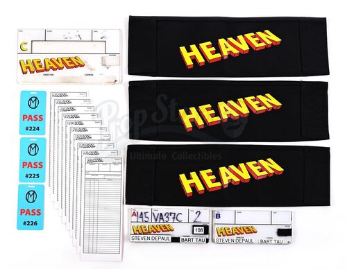 Lot # 295: The Gifted - Collection of Camera Slates, Chairbacks and Accessories