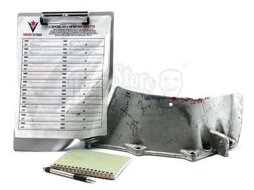 Lot # 308: The Gifted - The Brotherhood's Bloodied Shrapnel with Thunderbird's Variant Veterans Materials