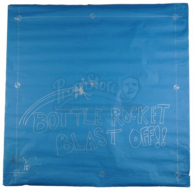 Lot # 18: Episode "Steel Toe-Cap Amputation" (2005, E42): Episode Blueprint Signed by Adam Savage - Bottle Rocket Blast Off