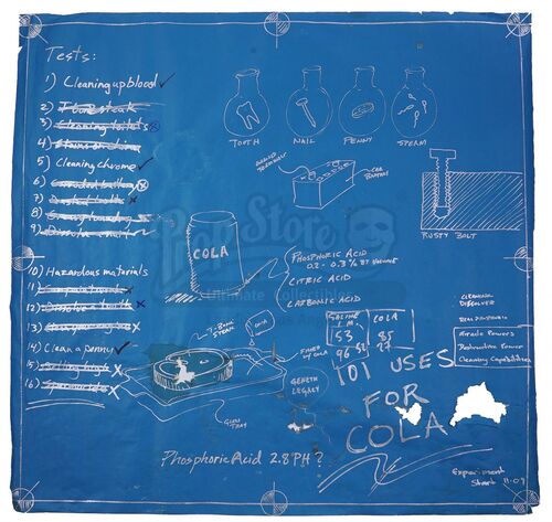 Lot # 38: Episode "Buried Alive" (2003, E5): Episode Blueprint - 101 Uses for Cola
