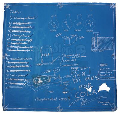 Lot # 38: Episode "Buried Alive" (2003, E5): Episode Blueprint - 101 Uses for Cola