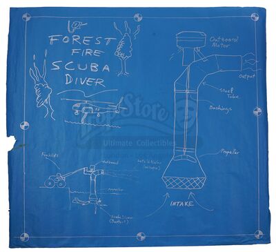 Lot # 44: Episode "Scuba Diver and Car Capers" (2004, E15): Episode Blueprint - Forest Fire Scuba Driver