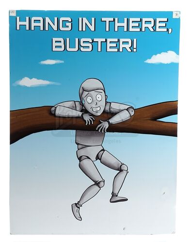 Lot # 72: Various Episodes (2019): Hang In Buster Poster from MythBusters Jr.