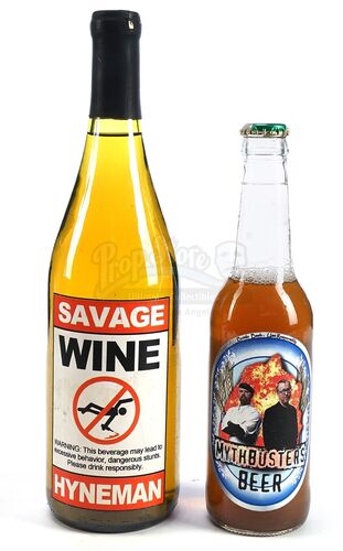 Lot # 80: Custom Made Savage-Hyneman and MythBusters Bottles
