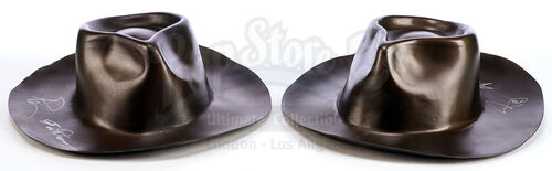 Lot # 81: Various Episodes: Two Vacuum Formed Replicas of Adam's Daily Hat