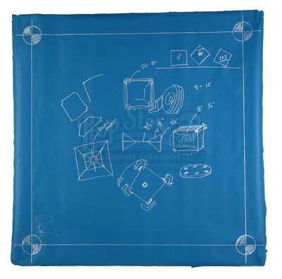 Lot # 82: Episode "Square Wheels" (2007, E81): Episode Blueprint Signed by Adam Savage - Square Wheels