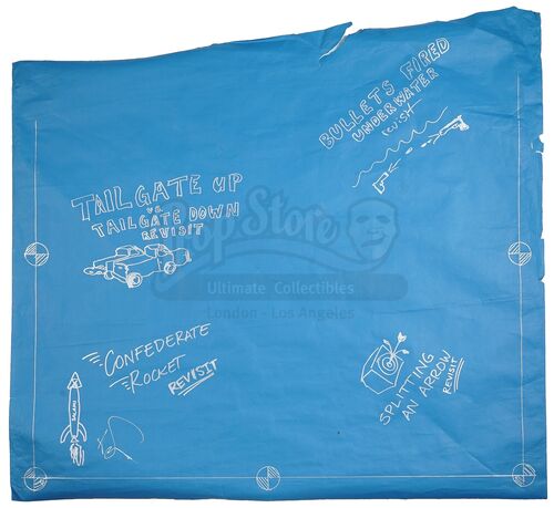 Lot # 85: Episodes "Myths Re-Opened" and "More Myths Revisited" (2006, E51/E64): Episode Blueprint Signed by Adam Savage - Revisited Myths