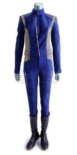 Lot # 225: 'The Vulcan Hello' (101)/'Battle at the Binary Stars' (102) - Michael Burnham's (Sonequa Martin-Green) Command Uniform
