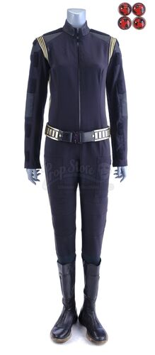 Lot # 198: Season 1 (2017-2018) - Women's Mirror Universe Command Uniform with Georgiou Guard's Stunt Belt