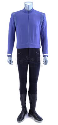 Lot # 218: 'The Trouble with Edward' (202) - Edward Larkin's (H. Jon Benjamin) Science Uniform and Pajama Shirt