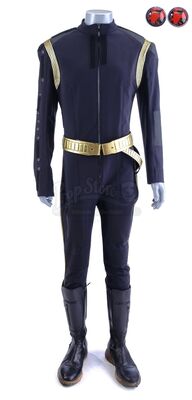 Lot # 222: Season 1 (2017-2018) - Men's Mirror Universe Command Uniform with Terran Lord's Stunt Belt