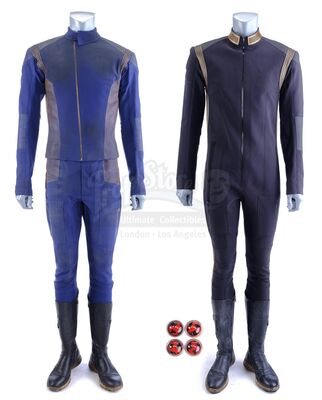 Lot # 5: Seasons 1-2 (2017-2019) - Ash Tyler's (Shazad Latif) Starfleet and Mirror Universe Uniforms