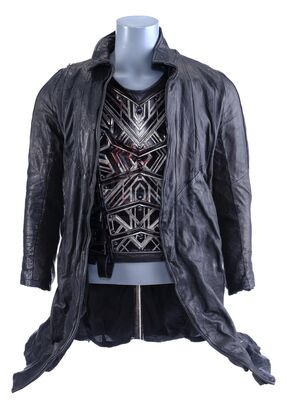 Lot # 26: Season 1 (2017-2018) - Gabriel Lorca's (Jason Isaacs) Distressed Mirror Universe Jacket and Cuirass