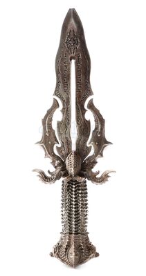 Lot # 29: 'The Vulcan Hello' (101) - Rejac's (Justin Howell) Torchbearer D'k Tahg (Knife)