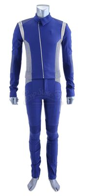 Lot # 13: 'The Vulcan Hello' (101)/'Battle at the Binary Stars' (102) - Saru's (Doug Jones) Science Uniform