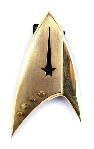 Lot # 112: Star Trek: Discovery/Star Trek: Short Treks - Hero Captain-Rank Starfleet Command Badge