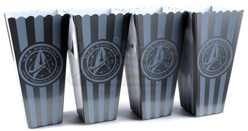 Lot # 202: 'Calypso' (Star Trek: Short Treks, 102)/'Forget Me Not' (Star Trek: Discovery, 304) - Four U.S.S. Discovery Popcorn Boxes