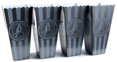 Lot # 202: 'Calypso' (Star Trek: Short Treks, 102)/'Forget Me Not' (Star Trek: Discovery, 304) - Four U.S.S. Discovery Popcorn Boxes