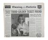 Lot #495 - CHARLIE AND THE CHOCOLATE FACTORY (2005) - Two Newspapers Featuring the Quest for the Golden Tickets - 2