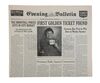 Lot #495 - CHARLIE AND THE CHOCOLATE FACTORY (2005) - Two Newspapers Featuring the Quest for the Golden Tickets - 5